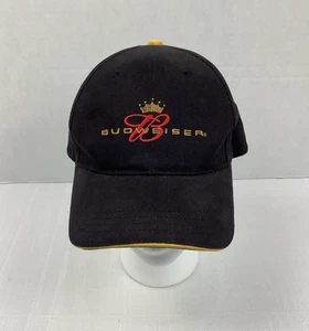 Budweiser Embroidered Logo Crown Beer Strapback Hat Baseball Cap 2004 - Picture 1 of 9