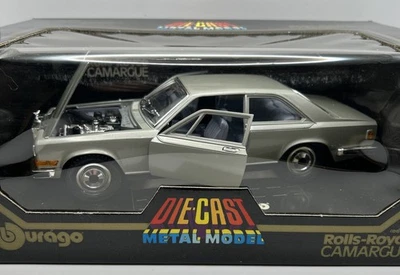A7 1:22 BBURAGO BURAGO 3003 ROLLS ROYCE CAMARGUE METALLIC GREY - NEW IN BOX - Image 1 of 4