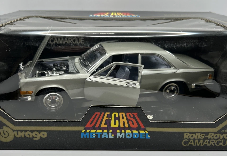 A7 1:22 BBURAGO BURAGO 3003 ROLLS ROYCE CAMARGUE METALLIC GREY - NEW IN BOX - Image 1 of 4