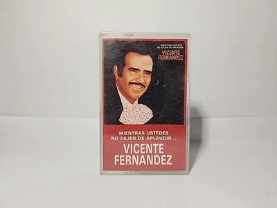 Vicente Fernandez Mientras Ustedes No Dejen de Aplaudir Cassette 1990 DIC-80504  - Image 1 of 4