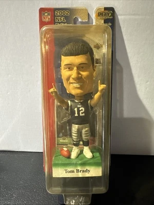 Tom Brady Bobble Head 2002 edición NFL nuevo en caja con tarjeta de cubierta superior. Patriots Foto 1 de 4