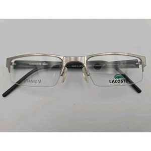 Lacoste LA12001 Titanium GR Half Rim Eyeglasses Frame 51-19-140 - Picture 1 of 6