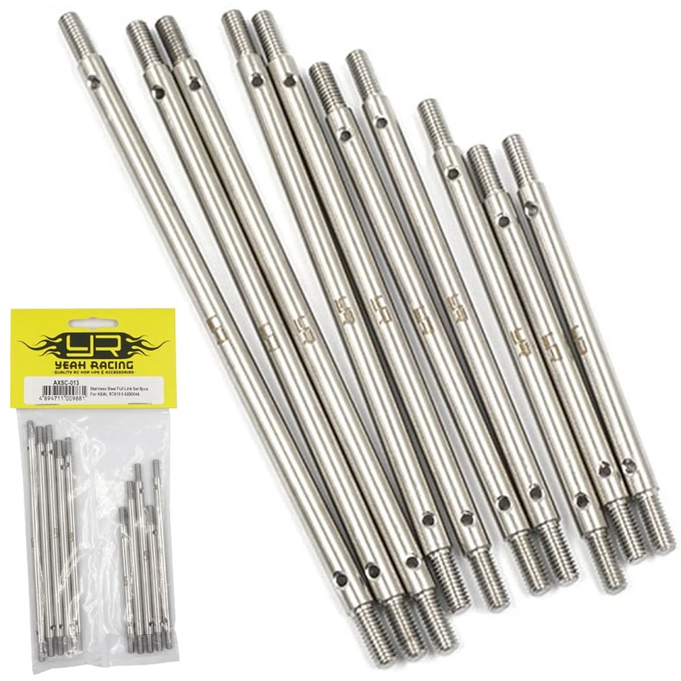 NEW Yeah Racing AXSC-013 Stainless Steel Full Link Set (10 Pcs) : SCX10 II AX900 - Image 1 of 1
