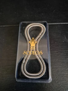 Vintage silberfarbene Flexion Sleeve Armbänder/Strumpfbänder von Sophos in Original Box - Bild 1 von 3