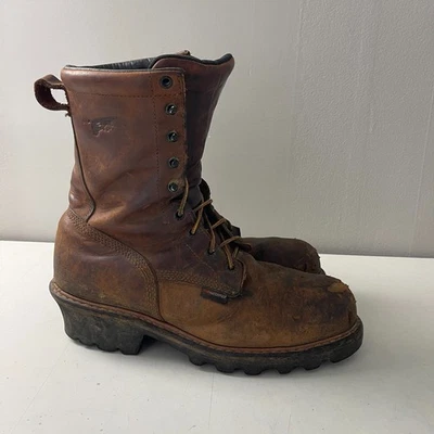 Botas Red Wing Para Hombre 11 Marrón Loggermax 4420 Puntera de Acero Impermeables Trabajo Exterior Foto 1 de 4