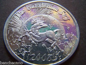 2008 THE BABYLONIAN SKY Plain Auminuml Mardi Gras Doubloon - Picture 1 of 2