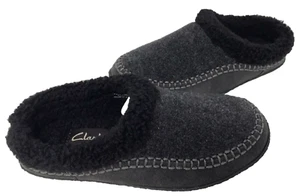 Clarks Women's Ariana Slip On Comfort Slippers Charcoal/Black Size:6 108Q - Picture 1 of 5