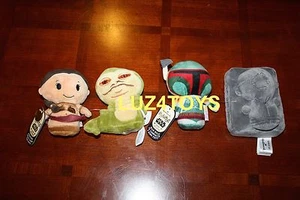 2015-16 NYCC Exclusive Hallmark ITTY BITTYS Boba Fett & Han + Slave Leia & Jaba - Picture 1 of 3