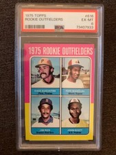 1975 Topps - 1975 Rookie Outfielders #616 Jim Rice, Dave Augustine...PSA 6 EX MT