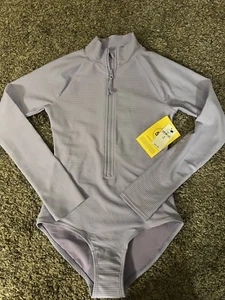 GAP Girls Long Sleeve Bodysuit Lavender Size 8 - Picture 1 of 2