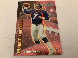 Tarjeta insertada John Elway 1998 Metal Universe Planet Football #5 Denver Broncos Salón de la fama - Imagen 1 de 3