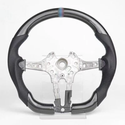 Real Carbon Fiber Steering Wheel for BMW M2/M3/M4 F30 F20 F22 F25 F80 F36 X5 X6 Foto 1 de 4