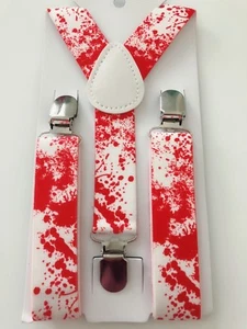 Kid Children Halloween Blood Spooky Vampire Costume Party Brace Suspender - Picture 1 of 8