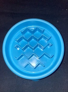 Outward Hound Slow Feeder Small/tiny Dog Bowl Blue FREE SHIPPING - Picture 1 of 11