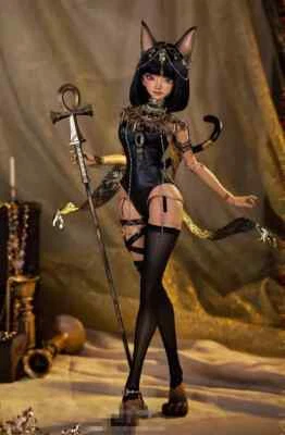 全新 Romper BJD 衣服 头发 假发鞋 适用于 1/4 BJD 娃娃 Bast A — 第 1/4 张图片