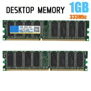 1GB DIMM Desktop Memroy RAM Memroy Module DDR 333Mhz PC-2700 184Pin 2.5V for AMD - Picture 1 of 10