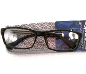 Occhiali da lettura Foster Grant Kody BLK +1,25 con custodia morbida NUOVI - Foto 1 di 1