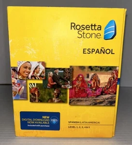Rosetta Stone Spanish (Latin America) Level 1-5 Set Learn Language 5 CD - Picture 1 of 7