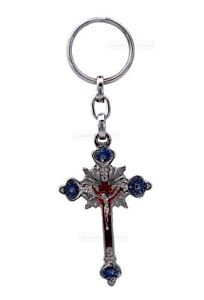 Fashion Jesus Christ CROSS Charm unisex Key Chain XMAS Crucifix holyland gift