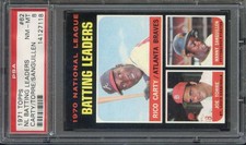 1971 TOPPS #62 NL BATTING LEADERS CARTY/TORRE/SANGUILLEN PSA 8  *B71057