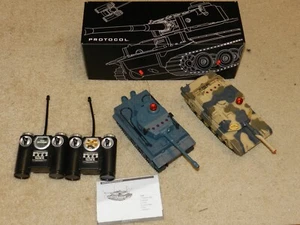 Protocol DUELING TANKS Radio Control 2 Tank Set TESTED WORKS - Picture 1 of 1
