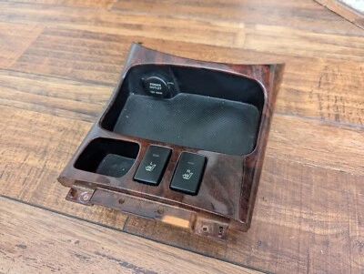 OEM 2002-2005 Hyundai Sonata madera grano consola central cubby asientos térmicos botón Foto 1 de 3