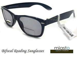 NUEVAS CON ETIQUETAS $39.99 GAFAS DE LECTURA LECTORA DE CONDUCCIÓN CLÁSICA MIASTO ~ BIFOCALES (HECHAS EN TAIWAN) - Imagen 1 de 19