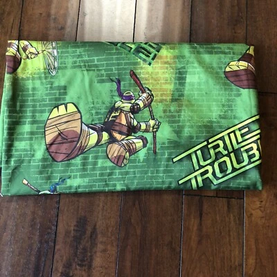 忍者神龟全尺寸平床单Nickelodeon绿色 — 第 1/4 张图片