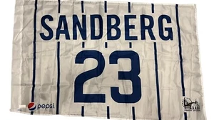 Ryne Sandberg 3’x5’ Nylon Flag Banner Navy Pier Pepsi Chicago Cubs Baseball - Picture 1 of 3