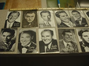 Konvolut 20 Vintage Ausstellungsstück männliche Entertainer 1940-1960er Jahre - Bild 1 von 10