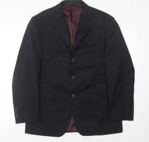 Marks and Spencer Men's Black Wool Jacket, Size 40 S - Picture 1 of 12