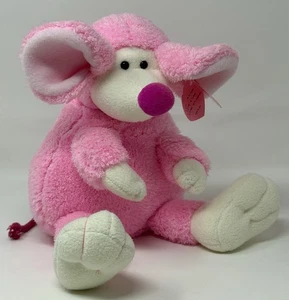 Ty Pinkys Ratzo Rat Mouse Rodent Bean Bag Plush Stuffed Animal Toy Pink 2004 12” - Picture 1 of 10