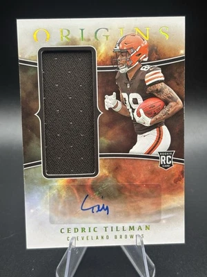 2023 Origins #RJJA-CTI Cedric Tillman Rookie Jumbo Jersey Auto RPA Browns - Image 1 of 2