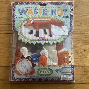 Waste-Not Animals Fox eeBoo Craft Kit Recycle A Bottle Project NIP - Picture 1 of 6