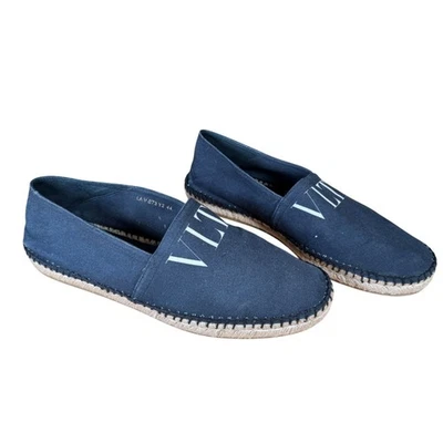 Alpargatas Valentino Garavani negras de lona con logotipo VLTN para hombre talla 44 de la UE Foto 1 de 4