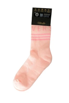Calcetines deportivos Versace rosa y blanco con estampado de logotipo talla L Foto 1 de 3