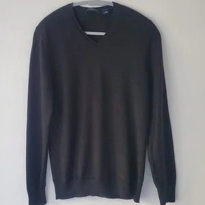 Suéter Charles Tyrwhitt Para Hombre Negro Cuello en V Xtra Fino Lana Merino Talla S Preppy - Imagen 1 de 11