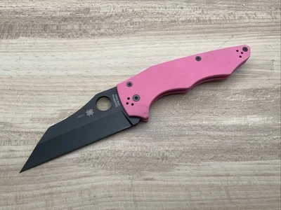 Cuchillo Yojumbo Spyderco C253GPNBKP Rosa G-10 Negro S30V SS Sprint Run Col #005 Foto 1 de 4
