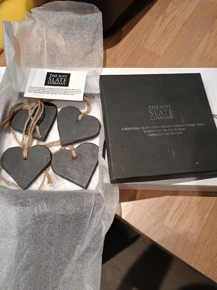 chalkboard name tags Natural slate  - Image 1 of 1