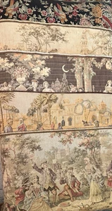 Lot of 5 HAND WOVEN TAPESTRIES SOME MADE IN BELGIUM Tapestry MANY FLAWS READ - Picture 1 of 24