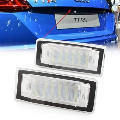 Error Free LED Car Rear License Plate Light Fit Audi TT Roadster Coupe 1998-2006 - Изображение 1 из 4