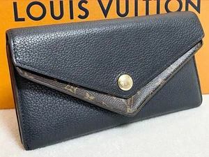 Louis Vuitton Portefeuille Double V Long Geldbörse schwarz ohne Box - Bild 1 von 15