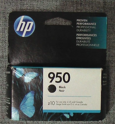NEW SEALED Genuine HP 950 Black Ink Cartridge CN049AN for Officejet Pro Printers - Image 1 of 4
