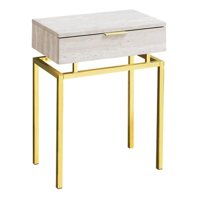 Monarch Specialties Accent Table, Side, End, Nightstand, Lamp, Storage Drawer, L - Image 1 of 4