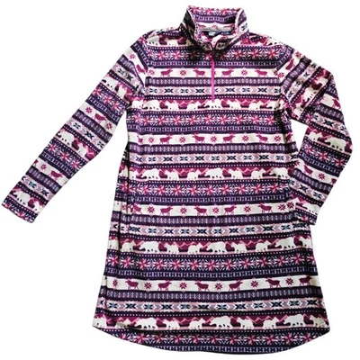 Niñas 14-16 Grande Fair Isle Navidad Pijama Vestido Feo Navidad Suéter Púrpura Foto 1 de 4