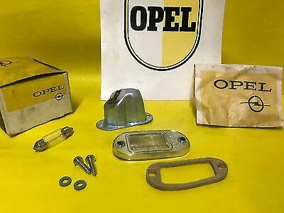 NUEVO + ORIGINAL OPEL Olympia Rekord P2 JUEGO iluminación de matrícula LI CROMO NOS Foto 1 de 1