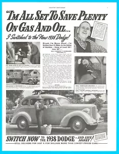 1938 Dodge Farmer PRINT AD Chrysler Antik Auto - Bild 1 von 4