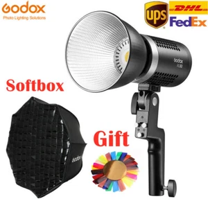 Godox ML60 60W Handheld LED Video Light CRI96+ w" AD-S60S Softbox Color Filters - Picture 1 of 9