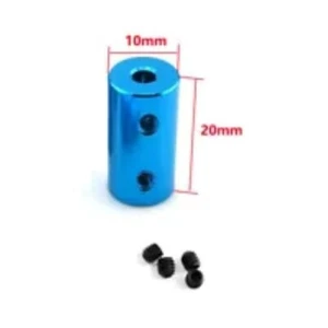 DRIVELINE COUPLER 1MM TO 1MM WITH SET SCREWS ALUMINUM RC BOAT TRAIN - Picture 1 of 3