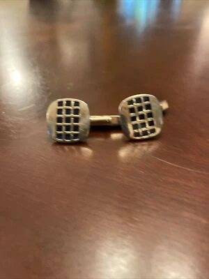 GEMELOS SWANK VINTAGE CRISTAL ZAFIRO DORADO Y AZUL Foto 1 de 4